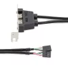 StarTech.com 2-porttinen USB-A-naaras matalaprofiilinen slot-levysovitin