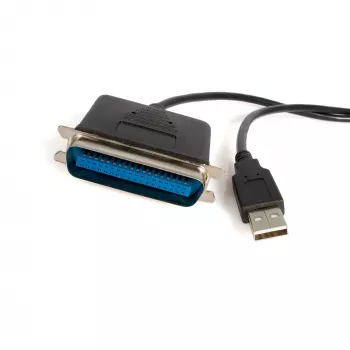 StarTech.com ICUSB128410 10 ft (3 m) USB-rinnakkaiskirjoitinsovitinkaapeli, uros/uros, musta