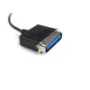 StarTech.com ICUSB128410 10 ft (3 m) USB-rinnakkaiskirjoitinsovitinkaapeli, uros/uros, musta