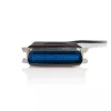 StarTech.com ICUSB128410 10 ft (3 m) USB-rinnakkaiskirjoitinsovitinkaapeli, uros/uros, musta