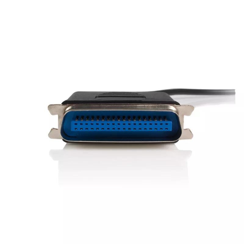 StarTech.com ICUSB128410 10 ft (3 m) USB-rinnakkaiskirjoitinsovitinkaapeli, uros/uros, musta