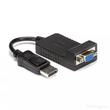 StarTech.com DisplayPort - VGA -sovitin – aktiivinen DP - VGA -muunnin – 1080p-video – kestävä – DP/DP++-lähde - VGA-näyttö -kaapelisovitindongle – DP 1.2 - VGA – lukittuva DP-liitin