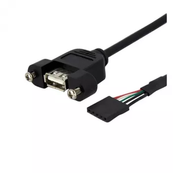 StarTech.com 0,3 m paneeliasennettava USB-kaapeli – USB-A - emolevyn liitinkaapeli naaras/naaras