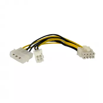 StarTech.com 15,2 cm 4-pin - 8-pin EPS -virtalähdesovitin LP4:llä - uros/naaras