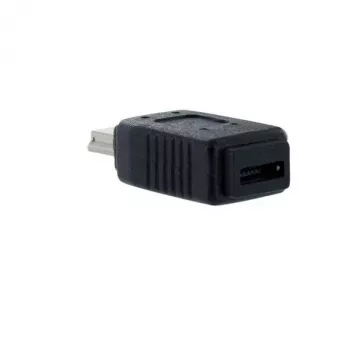 StarTech.com Micro-USB - Mini-USB 2.0 -sovitin naaras/uros, USB Mini-B, USB Micro-B, musta