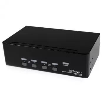 StarTech.com 4-porttinen Dual-DVI-USB-KVM-kytkin äänellä ja USB 2.0 -keskittimellä