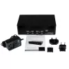 StarTech.com 4-porttinen Dual-DVI-USB-KVM-kytkin äänellä ja USB 2.0 -keskittimellä