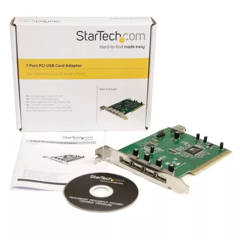 StarTech.com PCIUSB7 7-porttinen PCI USB -sovitinkortti