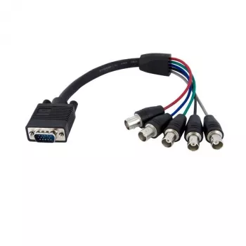StarTech.com 1 ft koaksiaali HD15 VGA - 5 BNC RGBHV -näyttökaapeli - uros/naaras