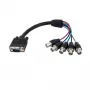 StarTech.com 1 ft koaksiaali HD15 VGA - 5 BNC RGBHV -näyttökaapeli - uros/naaras