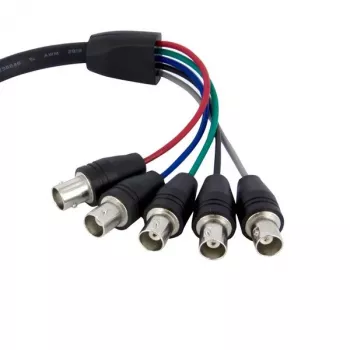 StarTech.com 1 ft koaksiaali HD15 VGA - 5 BNC RGBHV -näyttökaapeli - uros/naaras