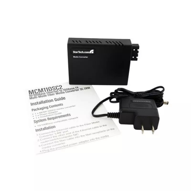 StarTech.com 10/100 monimuotokuitu Ethernet -mediakonvertteri SC 2 km