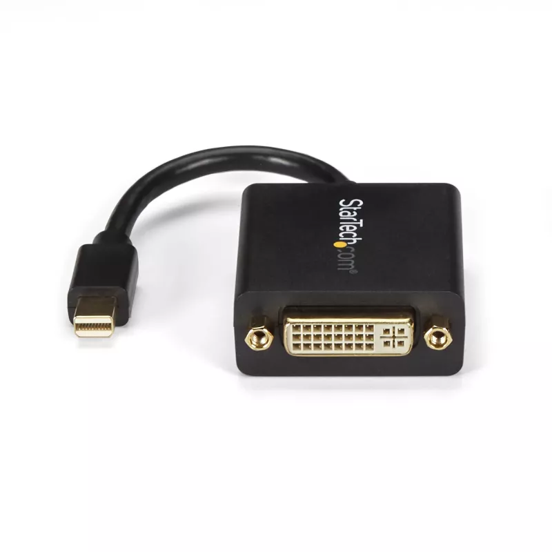 StarTech.com Mini DisplayPort - DVI -sovitin - Mini DP - DVI-D -muunnin - 1080p-video - VESA-sertifioitu - mDP tai Thunderbolt 1/2 Mac/PC - DVI-näyttö - mDP 1.2 - DVI Single-Link -dongle