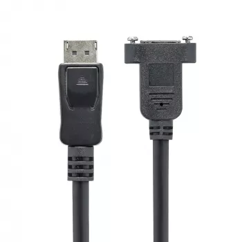 StarTech.com 1 m paneeliasennettava DisplayPort-kaapeli - 4K x 2K - DisplayPort 1.2 -jatkokaapeli uros - naaras - DP-videojatkokaapeli paneeliasennettavalla DP-liitännällä - DP-näyttökaapeli