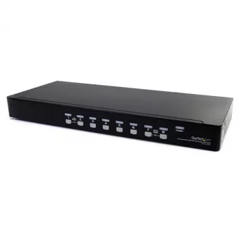 StarTech.com 8-porttinen rack-asennettava USB-VGA-KVM-kytkin äänellä (äänikaapelit sisältyvät)