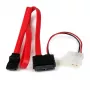StarTech.com 91,4 cm Slimline SATA - SATA -kaapeli LP4-virtasovittimella