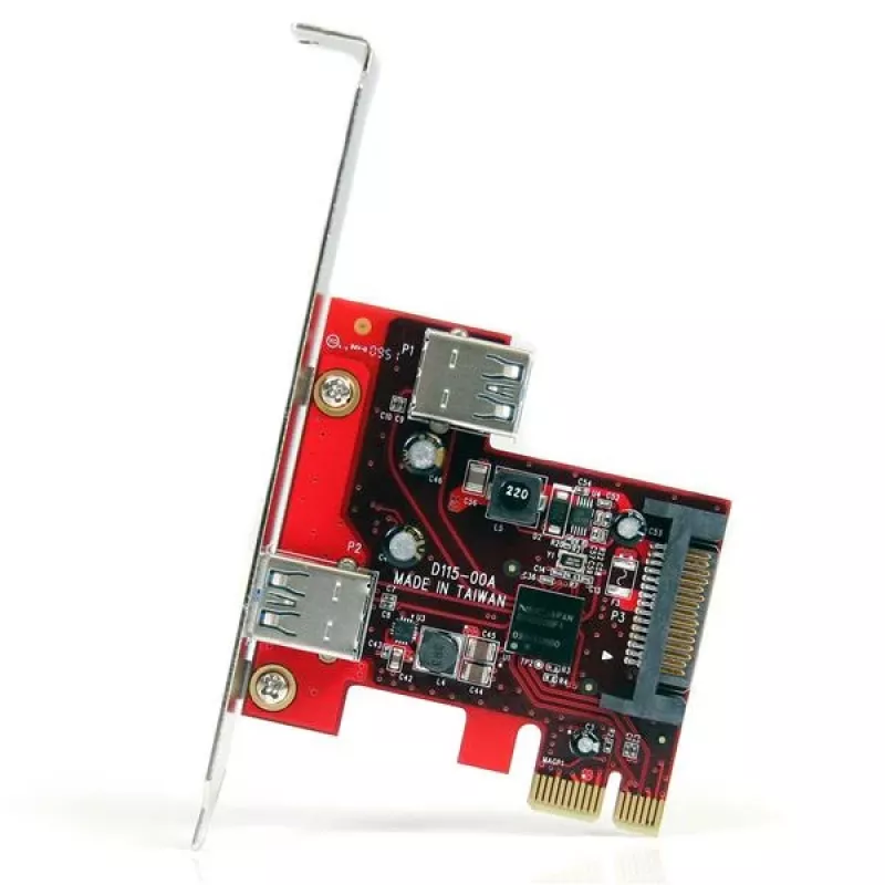 StarTech.com 2 portin PCI Express SuperSpeed USB 3.0 -kortti UASP-tuella - 1 sisäinen 1 ulkoinen