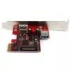 StarTech.com 2 portin PCI Express SuperSpeed USB 3.0 -kortti UASP-tuella - 1 sisäinen 1 ulkoinen
