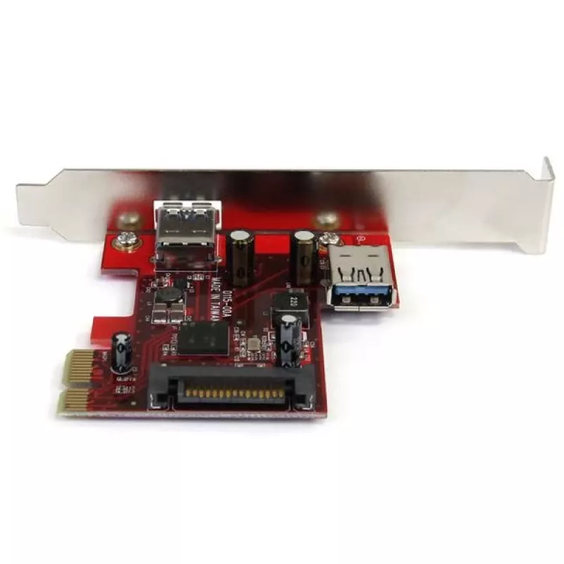 StarTech.com 2 portin PCI Express SuperSpeed USB 3.0 -kortti UASP-tuella - 1 sisäinen 1 ulkoinen