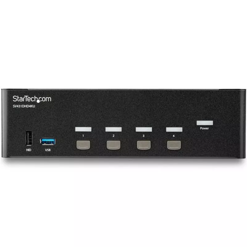 StarTech.com 4 portin HDMI KVM-kytkin – 4K 30Hz – kahden näytön tuki