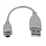 StarTech.com 15 cm Mini-USB-2.0-kaapeli – A - Mini-B, 0,152 m, USB A, Mini-USB B, USB 2.0, uros/uros, harmaa