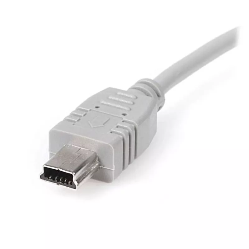 StarTech.com 15 cm Mini-USB-2.0-kaapeli – A - Mini-B, 0,152 m, USB A, Mini-USB B, USB 2.0, uros/uros, harmaa
