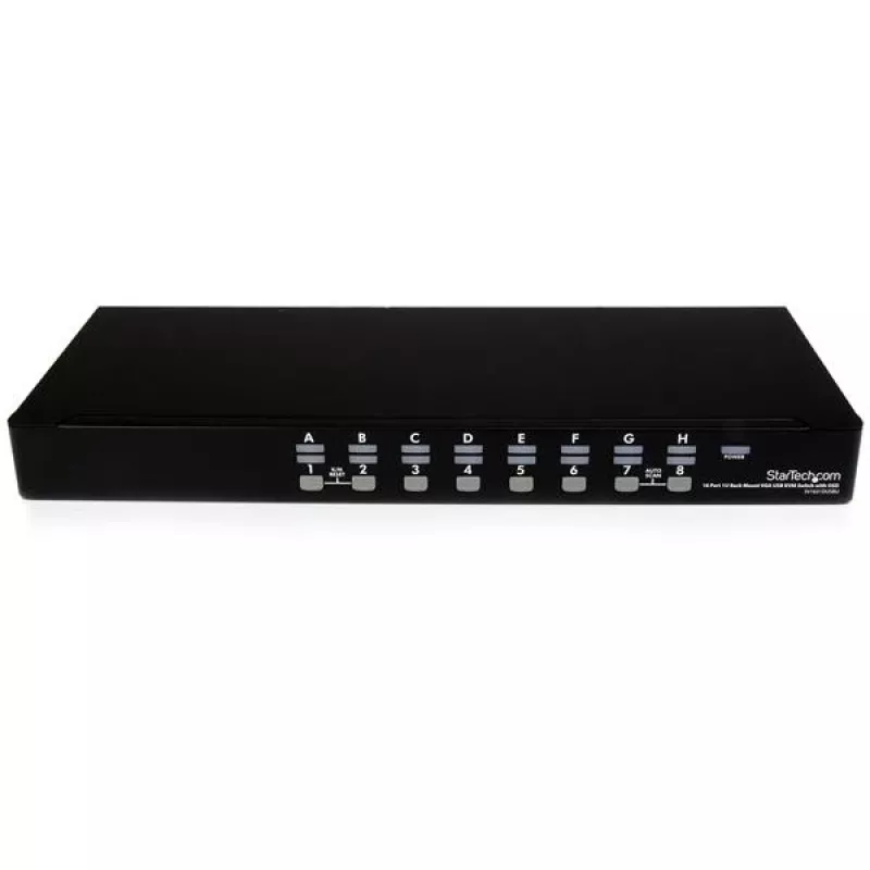 StarTech.com 16 portin 1HE rack-asennettava USB KVM-kytkinsarja OSD:llä ja kaapeleilla
