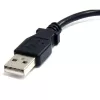 StarTech.com 15 cm Micro-USB-kaapeli - A - Micro B, 0,1524 m, USB A, Micro-USB B, uros/uros, 0,48 Gbit/s, musta