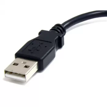 StarTech.com 15 cm Micro-USB-kaapeli - A - Micro B, 0,1524 m, USB A, Micro-USB B, uros/uros, 0,48 Gbit/s, musta