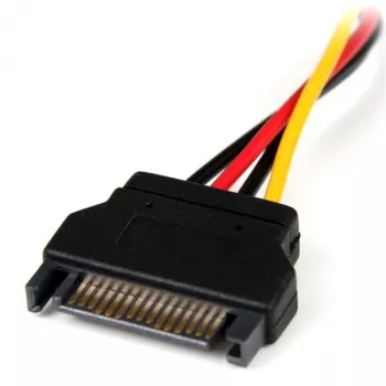 StarTech.com 15,24 cm SATA - LP4 -virtakaapeliadapteri – uros/naaras, Molex (4-napainen), SATA 15-napainen, 0,1524 m, uros, uros, suora