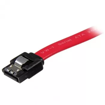 StarTech.com 20,3 cm lukittuva SATA - SATA -kaapeli – naaras/naaras, 0,2032 m, SATA III, SATA 7-pin, SATA 7-pin, uros/uros, punainen