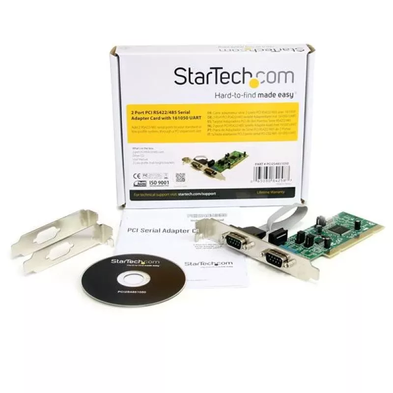 StarTech.com 2 portin PCI RS422/485 -sarja-adapterikortti 161050 UART:lla