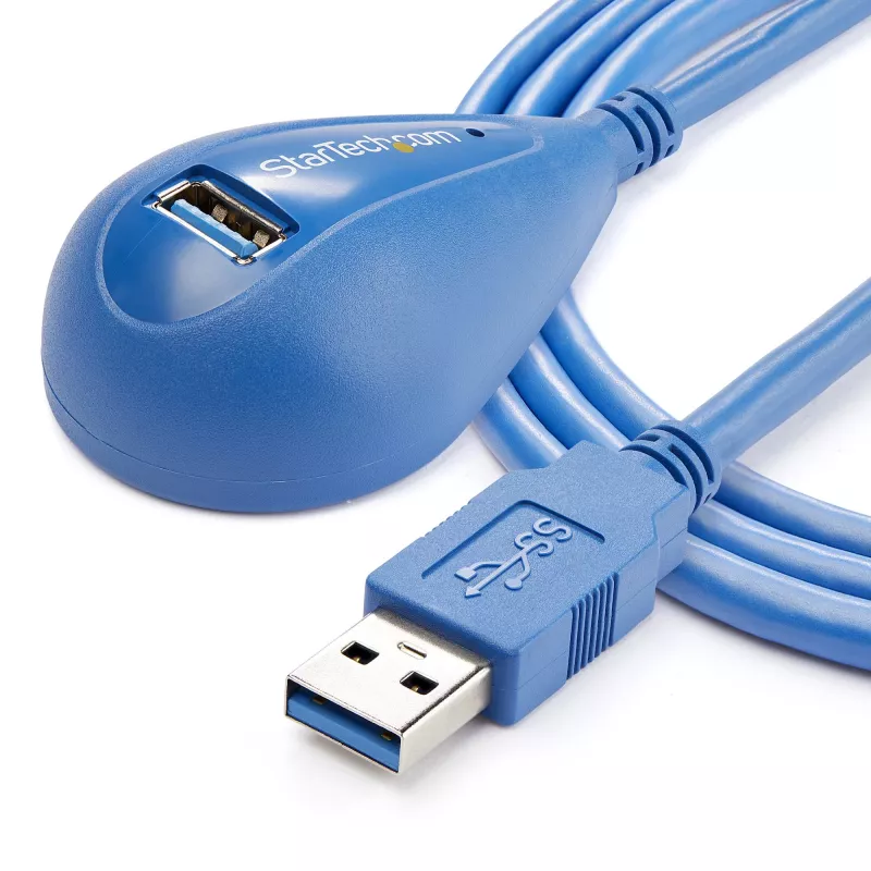 StarTech.com 5 ft pöytä SuperSpeed USB 3.0 -jatkokaapeli - A - A uros/naaras
