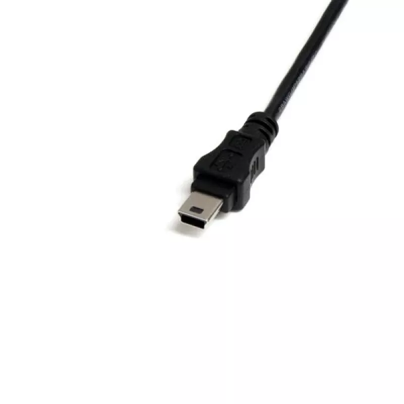 StarTech.com 1 ft Mini USB 2.0 -kaapeli - USB A - Mini B naaras/uros, 0,3 m, USB A, Mini-USB B, uros/naaras, 0,48 Gbit/s, musta