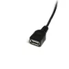 StarTech.com 1 ft Mini USB 2.0 -kaapeli - USB A - Mini B naaras/uros, 0,3 m, USB A, Mini-USB B, uros/naaras, 0,48 Gbit/s, musta