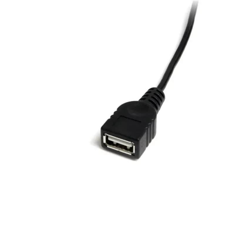 StarTech.com 1 ft Mini USB 2.0 -kaapeli - USB A - Mini B naaras/uros, 0,3 m, USB A, Mini-USB B, uros/naaras, 0,48 Gbit/s, musta