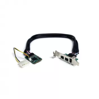 StarTech.com 3 portin 2b 1a 1394 Mini PCI Express FireWire -korttiadapteri