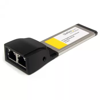 StarTech.com kaksiporttinen ExpressCard Gigabit kannettava Ethernet NIC -verkkoadapterikortti