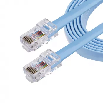 StarTech.com 6 ft Cisco-konsoli Rollover -kaapeli - RJ45 uros/uros, 1,8 m, RJ-45, RJ-45, sininen