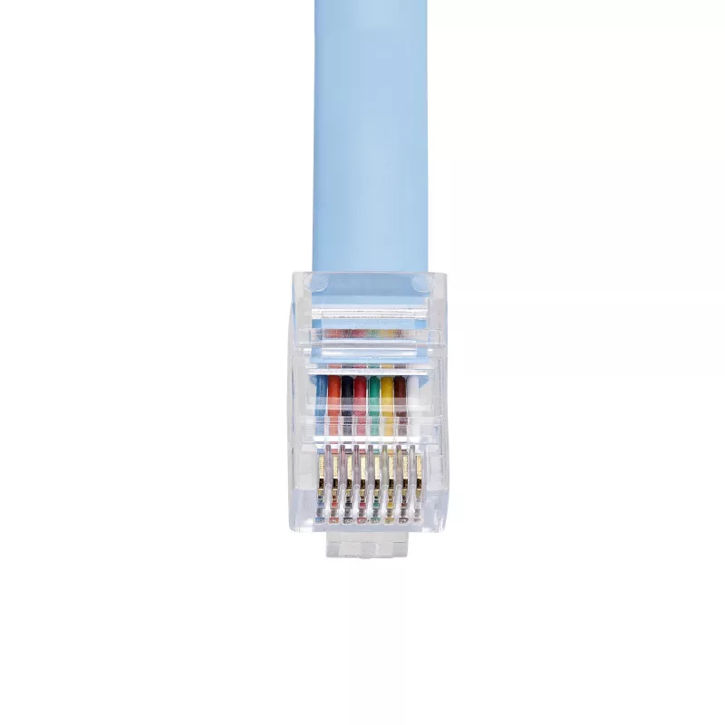StarTech.com 6 ft Cisco-konsoli Rollover -kaapeli - RJ45 uros/uros, 1,8 m, RJ-45, RJ-45, sininen