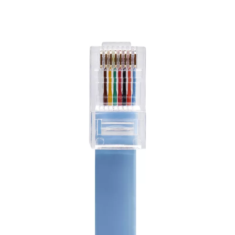 StarTech.com 6 ft Cisco-konsoli Rollover -kaapeli - RJ45 uros/uros, 1,8 m, RJ-45, RJ-45, sininen