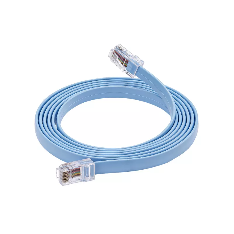StarTech.com 6 ft Cisco-konsoli Rollover -kaapeli - RJ45 uros/uros, 1,8 m, RJ-45, RJ-45, sininen