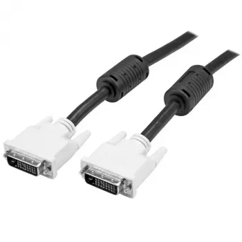 StarTech.com 2m DVI-D Dual Link -kaapeli – uros/uros, 2 m, DVI-D, DVI-D, uros, uros, musta, valkoinen