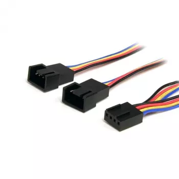 StarTech.com 12in 4-pin tuuletinvirtakaapeli Y-kaapeli – naaras/uros, Molex (4-pin), Molex (4-pin), 0,31 m, uros, naaras, monivärinen