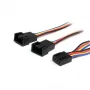 StarTech.com 12in 4-pin tuuletinvirtakaapeli Y-kaapeli – naaras/uros, Molex (4-pin), Molex (4-pin), 0,31 m, uros, naaras, monivärinen