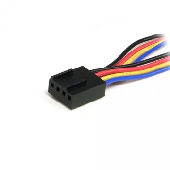 StarTech.com 12in 4-pin tuuletinvirtakaapeli Y-kaapeli – naaras/uros, Molex (4-pin), Molex (4-pin), 0,31 m, uros, naaras, monivärinen