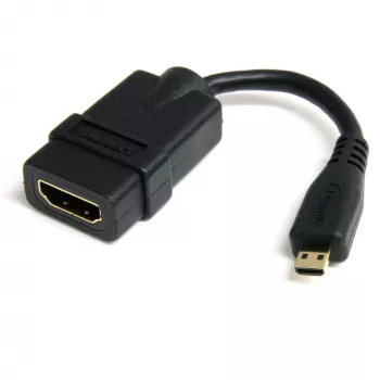 StarTech.com Micro HDMI - HDMI-adapteri - 4K 30Hz video - kestävä High Speed Micro HDMI Type-D - HDMI 1.4 -muunnin/kaapeliadapteri - Ultra HD HDMI-näytöt, televisiot & näytöt - uros/naaras
