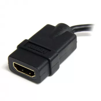 StarTech.com Micro HDMI - HDMI-adapteri - 4K 30Hz video - kestävä High Speed Micro HDMI Type-D - HDMI 1.4 -muunnin/kaapeliadapteri - Ultra HD HDMI-näytöt, televisiot & näytöt - uros/naaras