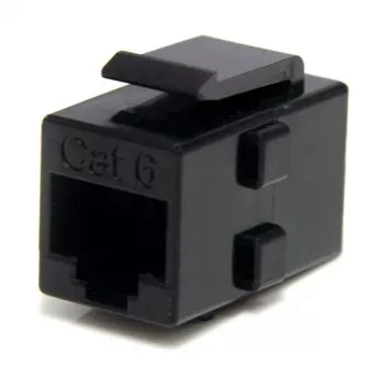 StarTech.com Cat 6 RJ45 Keystone Jack -verkkoliitin - naaras/naaras, musta, RJ-45, RJ-45, 90 mm, 125 mm, 2 mm
