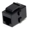 StarTech.com Cat 6 RJ45 Keystone Jack -verkkoliitin - naaras/naaras, musta, RJ-45, RJ-45, 90 mm, 125 mm, 2 mm